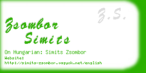 zsombor simits business card